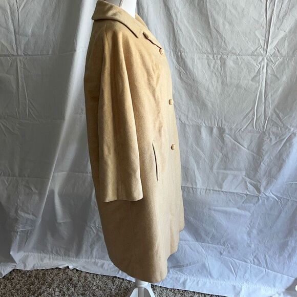 Gorgeous Vintage 70s 100% Cashmere Coat Union Made in USA  Large - Picture 7 of 16